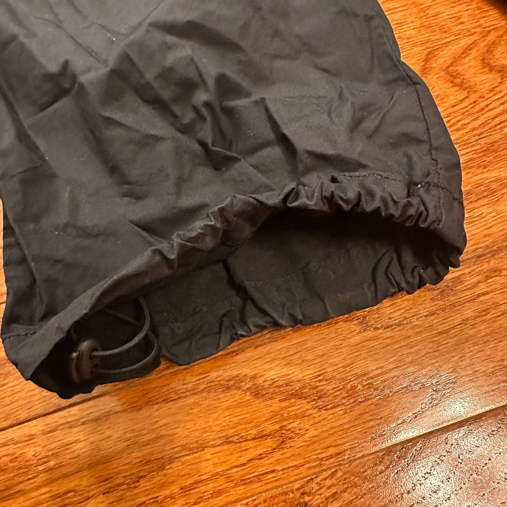 GAP Cargo Pants Mens Large 29" Black Paratrooper Baggy Street Y2K Elastic Waist - Picture 4 of 16